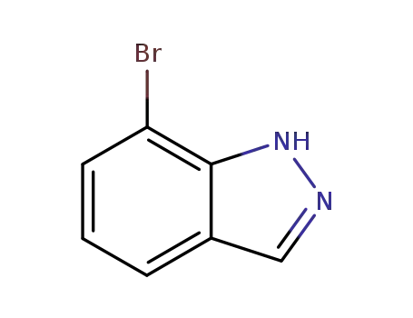 Molecular Structure of 53857-58-2 (7-Bromo-1H-indazole)