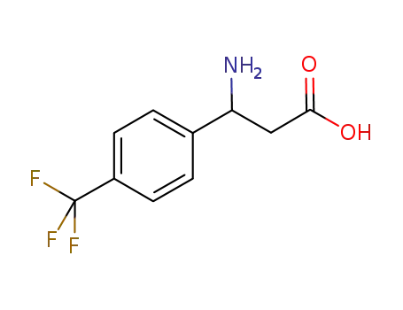 Molecular Structure of 774178-39-1 ((R)-3-AMINO-3-(4-TRIFLUOROMETHYL-PHENYL)-PROPIONIC ACID)