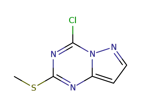 Molecular Structure of 54346-19-9 (4-CHLORO-2-METHYLTHIOPYRAZOLO[1,5-A]1,3,5-TRIAZINE)