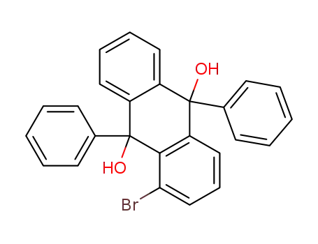 Molecular Structure of 955123-64-5 (1-bromo-9,10-diphenyl-9,10-dihydroanthracene-9,10-diol)
