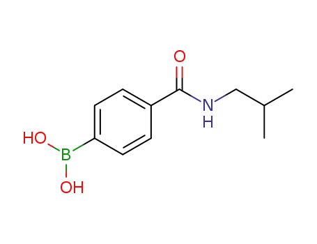 Molecular Structure of 850568-13-7 (4-(ISOBUTYLAMINOCARBONYL)PHENYLBORONIC ACID)