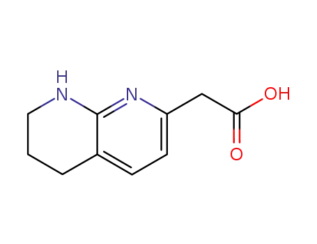 Molecular Structure of 445490-61-9 ((5,6,7,8-TETRAHYDRO-[1,8]NAPHTHYRIDIN-2-YL)-ACETIC ACID)