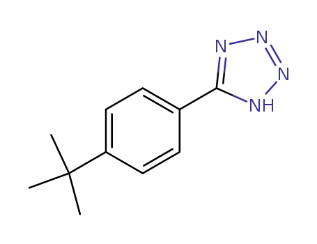 Molecular Structure of 126393-38-2 (5-[4-(TERT-BUTYL)PHENYL]-2H-1,2,3,4-TETRAAZOLE)