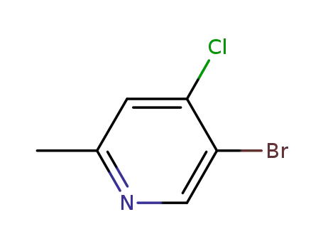Molecular Structure of 1003711-85-0 (5-BROMO-4-CHLORO-2-PICOLINE)