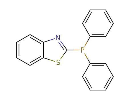 Molecular Structure of 80679-26-1 (2-(DIPHENYLPHOSPHINO)-1,3-BENZOTHIAZOLE)