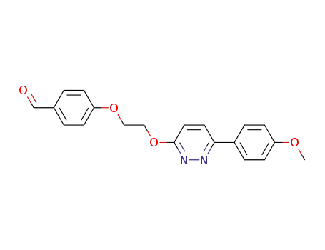 Molecular Structure of 935692-89-0 (4-{2-[6-(4-methoxy-phenyl)-pyridazin-3-yloxy]-ethoxy}-benzaldehyde)