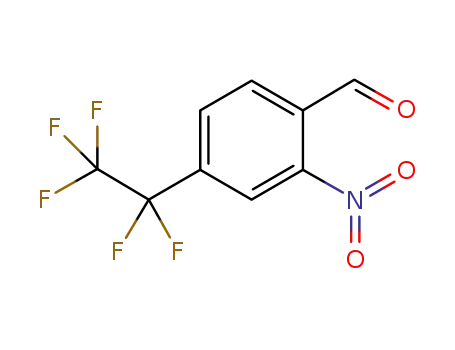 Molecular Structure of 926927-43-7 (Benzaldehyde, 2-nitro-4-(1,1,2,2,2-pentafluoroethyl)-)