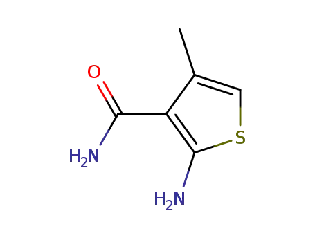 Molecular Structure of 4651-97-2 (2-Amino-4-methylthiophene-3-carboxamide)