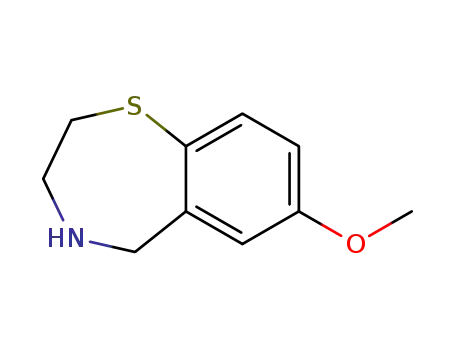 Molecular Structure of 145903-31-7 (2,3,4,5-Tetrahydro-7-methoxy-1,4-benzothiazepine)