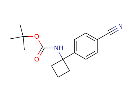 tert-butyl N-[1-(4-cyanophenyl)cyclobutyl]carbamate