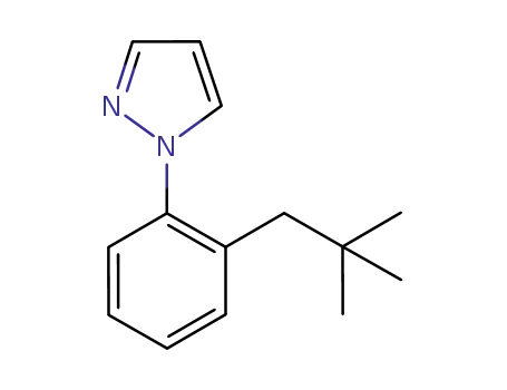 Molecular Structure of 1189041-21-1 (1-(2-neopentylphenyl)-1H-pyrazole)
