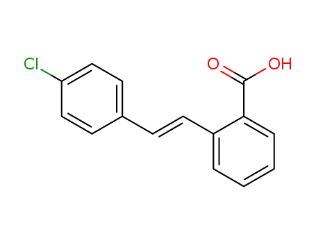 Molecular Structure of 38453-69-9 (Benzoic acid, 2-[2-(4-chlorophenyl)ethenyl]-, (E)-)