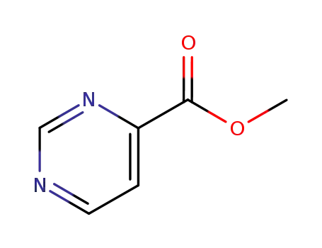 Molecular Structure of 2450-08-0 (PYRIMIDINE-4-CARBOXYLIC ACID METHYL ESTER)