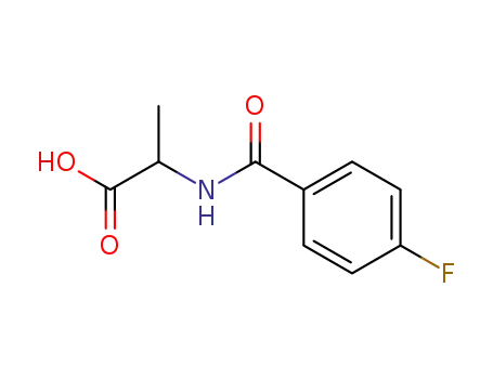 Molecular Structure of 451-28-5 (2-(4-FLUOROBENZOYL)AMINOPROPIONIC ACID)