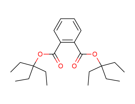 Molecular Structure of 111983-09-6 (1,2-Benzenedicarboxylic acid, bis(1,1-diethylpropyl) ester)