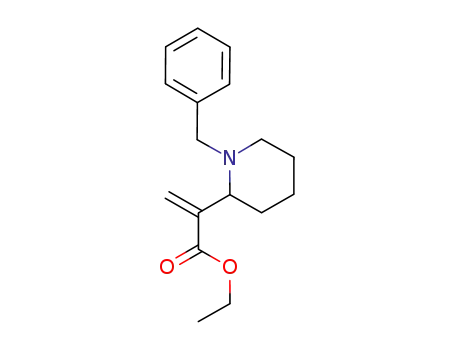 ethyl 2-[N-benzylpiperidin-2-yl]acrylate