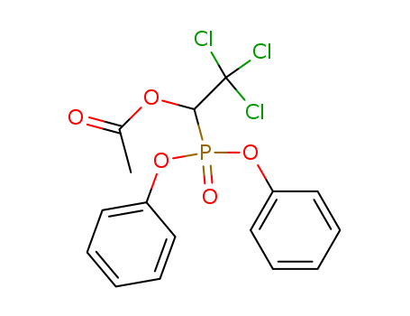 Phosphonic acid,[1-(acetyloxy)-2,2,2-trichloroethyl]-, diphenyl ester (9CI)