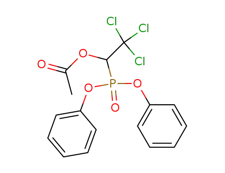 Molecular Structure of 74548-80-4 (O,O-Diphenyl (1-acetoxy-2,2,2-trichloroethyl)phosphonate)