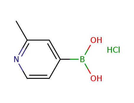 Molecular Structure of 861905-97-7 (2-METHYL-4-PYRIDINEBORIC ACID HCL)