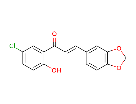 2-Propen-1-one,3-(1,3-benzodioxol-5-yl)-1-(5-chloro-2-hydroxyphenyl)- cas  28328-71-4