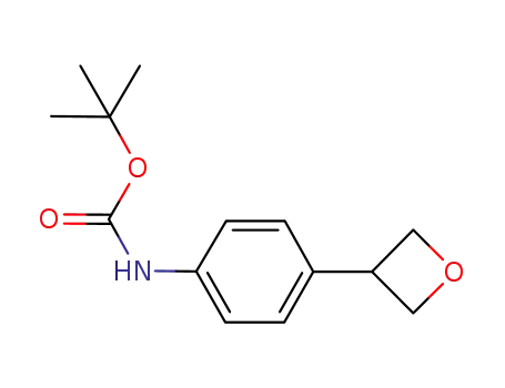 Molecular Structure of 1234014-88-0 (tert-butyl 4-(oxetan-3-yl)phenylcarbamate)