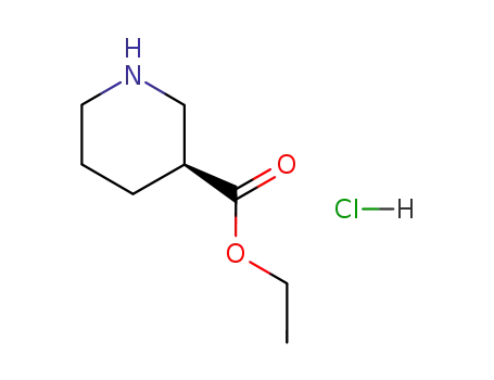 Molecular Structure of 37675-19-7 ((R)-Piperidine-3-carboxylic acid ethyl ester hydrochloride)
