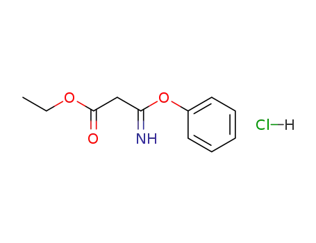 Molecular Structure of 53461-72-6 (ETHYL 3-IMINO-3-PHENOXYPROPANOATE HYDROCHLORIDE)