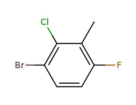 Molecular Structure of 203302-92-5 (3-BROMO-2-CHLORO-6-FLUOROTOLUENE)