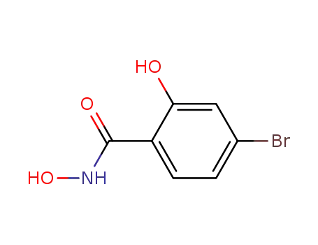 Molecular Structure of 61799-79-9 (4-Bromo-N,2-dihydroxybenzenecarboxamide)