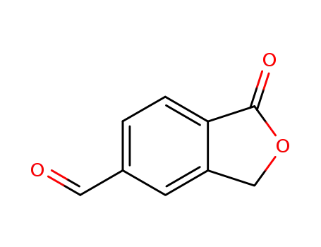 Molecular Structure of 333333-34-9 (1,3-dihydro-1-oxo-5-Isobenzofurancarboxaldehyde)