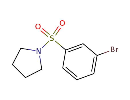Molecular Structure of 214210-14-7 (3-BROMO-N-PYRROLIDIN-1-YLBENZENESULPHONAMIDE)