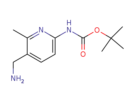 Molecular Structure of 187163-72-0 (TERT-BUTYL 4-(AMINOMETHYL)-2,5-DIMETHYLPHENYLCARBAMATE)
