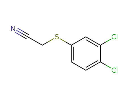 Molecular Structure of 69053-04-9 (Acetonitrile, [(3,4-dichlorophenyl)thio]-)