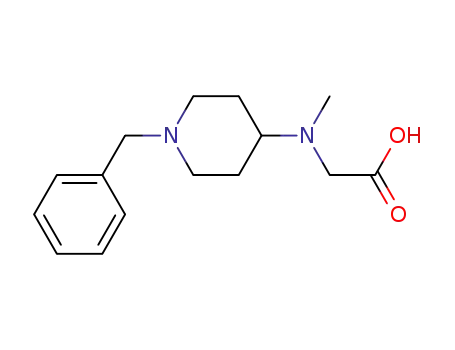 Molecular Structure of 336191-70-9 ([(1-Benzyl-piperidin-4-yl)-Methyl-aMino]-acetic acid)