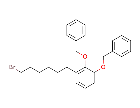Molecular Structure of 134472-49-4 (1,2-bis-(phenylmethoxy)-3-(6-bromohexyl)benzene)