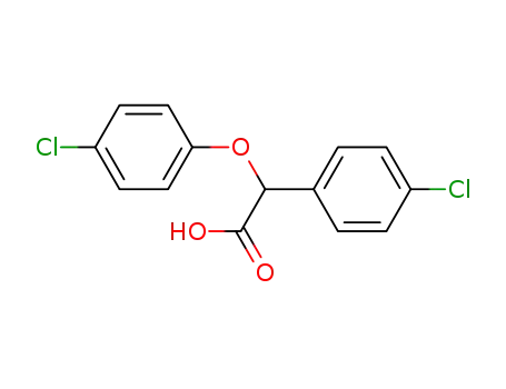 Molecular Structure of 57226-04-7 (2-(4-chlorophenoxy)-2-(4-chlorophenyl)acetic acid)