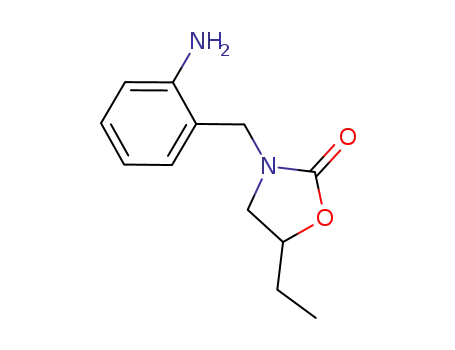 Molecular Structure of 907993-80-0 (5-ethyl-3-(2-aminobenzyl)-2-oxazolidinone)
