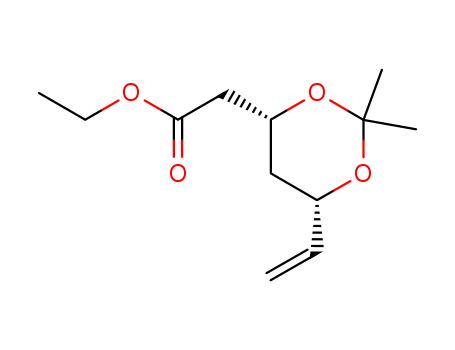 1,3-DIOXANE-4-ACETIC ACID 6-VINYL-2,2-DIMETHYL-,ETHYL ESTER,(4R,6S)-