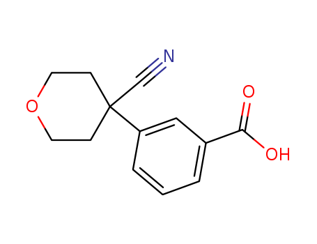 3-(4-Cyanotetrahydro-2H-pyran-4-yl)benzoic acid                                                                                                                                                         