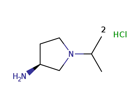 Molecular Structure of 19985-09-2 (1-ISOPROPYL-PYRROLIDIN-3-YLAMINE DIHYDROCHLORIDE)