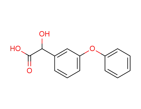 Molecular Structure of 66637-86-3 (3-PHENOXYMANDELIC ACID)