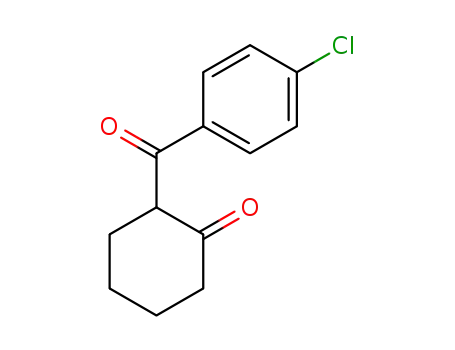 Molecular Structure of 38968-76-2 (2-(4-CHLOROBENZOYL)CYCLOHEXANONE)