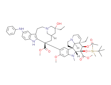 12'-(phenylamino)-3-(tert-butyl-dimethylsilanyloxy)vinblastine