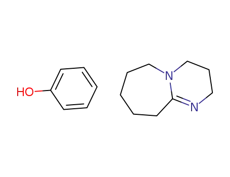 Molecular Structure of 57671-19-9 (1,8-DIAZABICYCLO[5.4.0]UNDEC-7-ENE, COMPOUND WITH PHENOL (1:1))