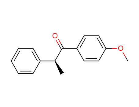 Molecular Structure of 36065-28-8 (1-Propanone, 1-(4-methoxyphenyl)-2-phenyl-, (2S)-)