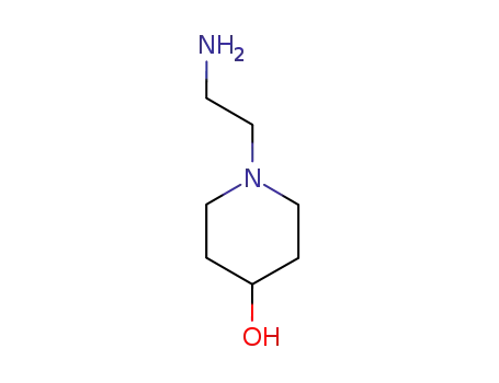 Molecular Structure of 129999-60-6 (N-(2-AMINOETHYL)-4-PIPERIDINOL)