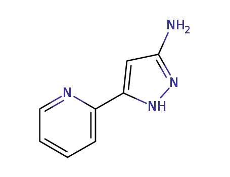 Molecular Structure of 92352-29-9 (5-PYRIDIN-2-YL-2H-PYRAZOL-3-YLAMINE)