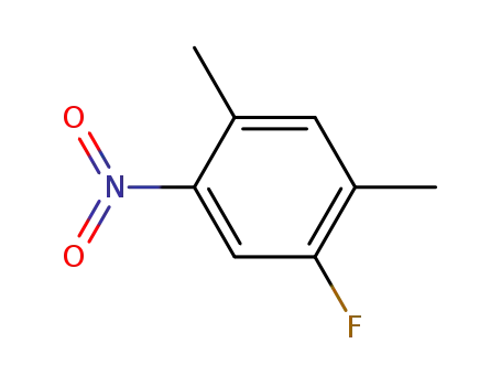 Molecular Structure of 345-22-2 (Benzene,  1-fluoro-2,4-dimethyl-5-nitro-)