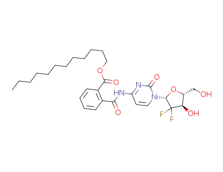 dodecyl 2-((1-((2R,4R,5R)-3,3-difluoro-4-hydroxy-5-(hydroxymethyl)-tetrahydrofuran-2-yl)-2-oxo-1,2-dihydropyrimidin-4-yl)carbamoyl)benzoate