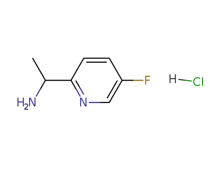 Molecular Structure of 1065267-33-5 (2-Pyridinemethanamine, 5-fluoro-α-methyl-, hydrochloride (1:1))